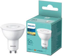 Philips GU10 LED 4, 7W 380lm 2700K melegfehér - 50W izzó helyett (929003038626)