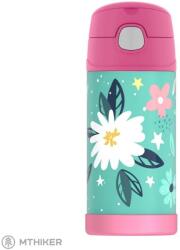 Thermos Termosz gyerek termosz szívószállal, 355 ml, vadvirágos