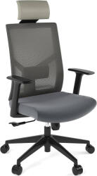 FlexiSpot Ergonomikus irodai szék BS12, Szürke- Lélegző szövet kárpit, hosszú üléshez tervezve (BS12G)
