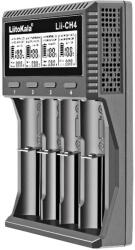 LiitoKala Lii CH4 akkumulátor töltő Ni-Mh, 1, 5V és 3, 6V Li-ion akkukhoz egyaránt
