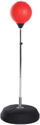 HOMCOM Sac de Box de Podea cu Înălțime Reglabilă, Mănuși de Box și Bază Umplută, 43x43x126-144 cm, Roșu | Aosom Romania (A91-059RD) Sac de box