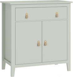 HOMCOM Bufet pentru living, corp de depozitare cu sertar, uși duble, poliță reglabilă, 80 x 40 x 90 cm, verde deschis | Aosom Romania (83B-310V00GN) Bufet