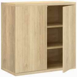 HOMCOM Bufet living, corp de depozitare modern cu uși cu închidere silențioasă și rafturi reglabile, 78 x 39 x 79 cm, stejar | Aosom Romania (83B-695V80AK) Bufet