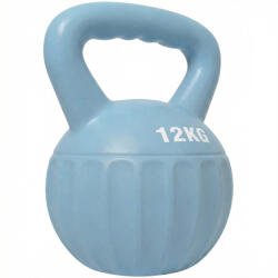 SPORTNOW Kettlebell 12 kg, ganteră cu mâner antiderapant, kettlebell pentru musculație, antrenament, pentru sală, albastru | Aosom Romania (A91-481V03BU)