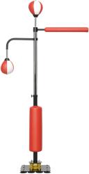 SPORTNOW Suport pentru sac de box, două mingi de viteză, tijă de box rotativă, pernă de lovituri, reglabil pe înălțime, Oțel, 107 x 36 x 140-205 cm | Aosom Romania (A91-249V00MX) Sac de box