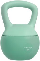 SPORTNOW Kettlebell 8 kg Kettlebell Relleno de Arena Metálica y Mango Antiderapant pentru Antrenament Acasă 19x19x28 cm Verde | Aosom Romania (A91-340V02GN)