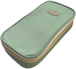S-Cool Penar etui cu 2 fermoare S-COOL SC2849, 21 x 6.5 x 11 cm, Motiv urban, Light green (SC2849) Penar