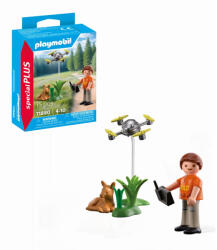 Playmobil - Figurina salvator cu drona (PM71880) - roua