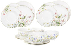  Porcelán étkészlet virágmintával 16 db