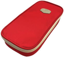 S-Cool Penar etui cu 2 fermoare S-COOL SC2851, 21 x 6.5 x 11 cm, Motiv urban, Red (SC2851) Penar