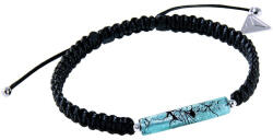 Lampglas Brățară frumoasă pentru parteneri Shamballa Turquoise Love cu argint pur în perla Lampglas BSHX8