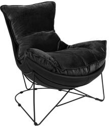 King Home Otilia Stand Velvet Fotel Fekete (KHM-MSE01000302) - pepita