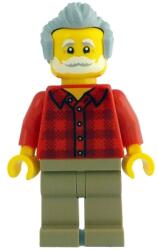 LEGO® Minifigures Ideas idea211 - Barbat cu Camasa in Carouri Rosii (idea211)