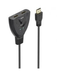 Hama 2x HDMI aljzat - 1x HDMI kapcsoló (00305019) (00305019)
