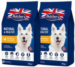 Butcher's Natural&Healthy száraz kutyatáp csirkével 20g (2 x 10kg)