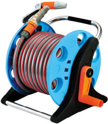 Strend Pro Kerti tömlődob, Strend Pro Garden ST. 2015A, kék, tömlővel, 1/2″, 20 m, szórópisztollyal, csatlakozókkal (TC256172)