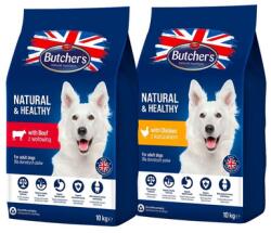 Butcher's Natural&Healthy Vegyes ízek kutyáknak csirkével és marhahússal 2 x 10 kg