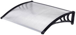 Strend Pro Műanyag előtető, Strend Pro DIY501, 150 x 100 cm, fekete, polikarbonát tetőpanel, alumínium erősítőrúd, egymás mellé illeszthető (TC2212327)