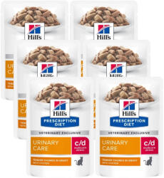 Hill's HILL'S PD Prescription Diet Feline c/d Urinary Stress Chicken 6x 85g tasak