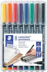 STAEDTLER Alkoholos marker készlet, OHP, 0, 4 mm, STAEDTLER "Lumocolor® 313 S", 8 különböző szín (corTS313WP8)