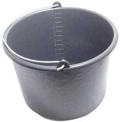  Habarcsvödör 12L fekete műanyag (H37789)