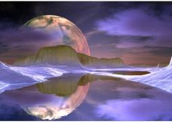 MÉDIA Média vászonfestmény, a tó tükrében, 105 x 70 cm (TABIMG1880)