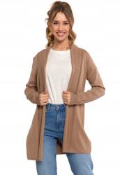 Moraj Elegáns női kardigán, Moraj, hosszú, sima 70% viszkóz, 30% poliamid, SM INTL (BDS4500-004-BEIGE-S/M)