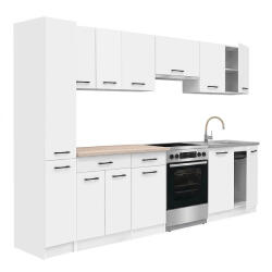 Leziter Praktik 270 unitate de bucătărie corp alb, față albă (PR270FHFH)