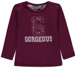 KANZ Gyönyörű lányos blúz, Kanz, pamut/elasztán, bordó, 74 CM (hurtimex_4056178785665)