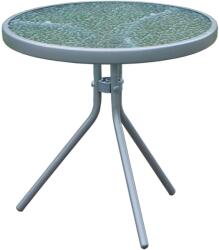 Kring Konya kerti dohányzóasztal, 50x46cm, 5 mm-es üveglappal