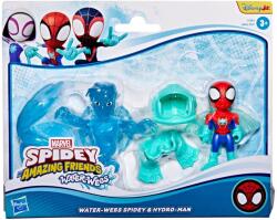 Spidey and His Amazing Friends Set 2 vehicule Spidey and his Amazing Friends, Waterwebs, Spidey si Hydro-Man, G1463 Figurina