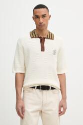 Drôle de Monsieur polo tricotat pentru bărbați, din bumbac Maille Ajouré D Miroir PPY2-POM01W_01X (K.PO206.CO292.OW)