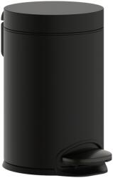 Hansgrohe AddStoris Szemetes kuka, pedállal, Szálcsiszolt Fekete Króm 41775340 (41775340)