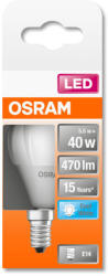 OSRAM Star LED fényforrás (izzó) kisgömb forma matt búra, E14 foglalat, 5W, 470lm, 4000K hideg fehér ( 4058075430815 ) (4058075430815)