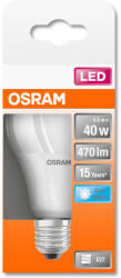 OSRAM Star LED fényforrás (izzó) körte forma matt búra, E27 foglalat, 5, 5W, 470lm, 4000K hideg fehér ( 4058075304178 ) (4058075304178)