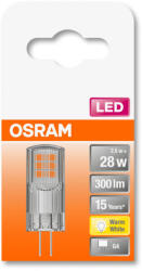 OSRAM Star 12V LED fényforrás (izzó) kapszula forma, G4 foglalat, 2, 4W, 300lm, 2700K meleg fehér ( 4058075431997 ) (4058075431997)