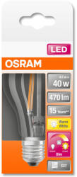 OSRAM Star+ GLOWdim LED fényforrás (izzó) körte forma, E27 foglalat, 4, 5W, 470lm, 2700K állítható meleg fehér ( 4058075435568 ) (4058075435568)