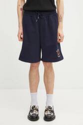 Drôle de Monsieur pamut rövidnadrág Slogan Rose - sötétkék M