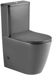 Welland Enzo Rimless kompakt/monoblokk WC szett + soft-close WC ülőke (szürke)