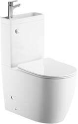 Welland Enzo Tornado kompakt/monoblokk WC szett + beépített mosdókagyló + soft-close WC ülőke