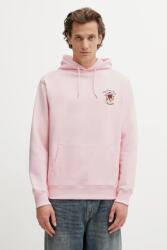 Drôle de Monsieur pamut melegítőfelső Hoodie Slogan Rose - rózsaszín M