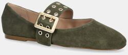 Steve Madden velúr balerina Atlantica - zöld Női 37