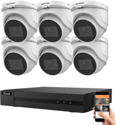 Hikvision HiLook 5 megapixeles 6 dome kamerás rendszer 30 méteres látótávolsággal