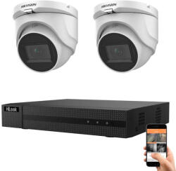 Hikvision HiLook 5 megapixeles 2 dome kamerás rendszer 30 méteres látótávolsággal