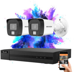 HIKVISION HiLook TurboHD-TVI 2 kamerás kamerarendszer 5MP színes éjszakai képpel