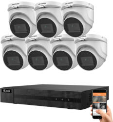 Hikvision HiLook 5 megapixeles 7 dome kamerás rendszer 30 méteres látótávolsággal