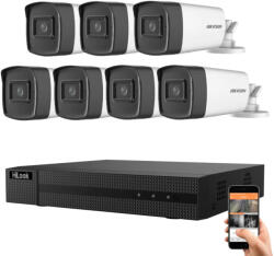 Hikvision HiLook 5 megapixeles 7 kamerás rendszer 80 méter látótávolság