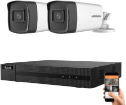 Hikvision HiLook 5 megapixeles 2 csőkamerás rendszer 40 méter látótávolsággal