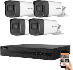 Hikvision HiLook 5 megapixeles 4 csőkamerás rendszer 40 méter látótávolsággal