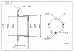 Hart Hátsó Féktárcsa - allegro - 7 910 Ft